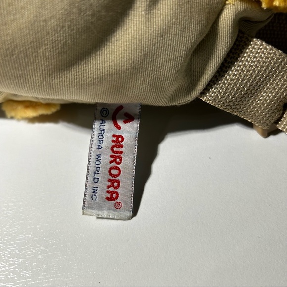 Aurora Backpack Buddies Plush Goldie Bear Toddler Backpack Adjustable Straps - Picture 6 of 8